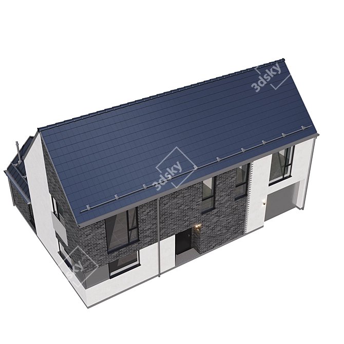 Modern Villa Model Kit 3D model image 5