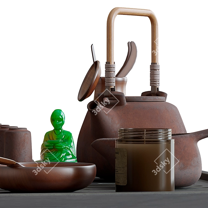 Tea Ceremony Set 3D model image 3