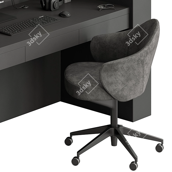 Office Furniture Set for Employees 3D model image 4