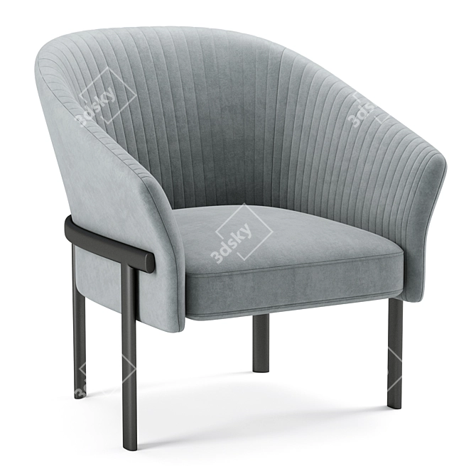 Valmy Armchair 3D Model Mesh 3D model image 1