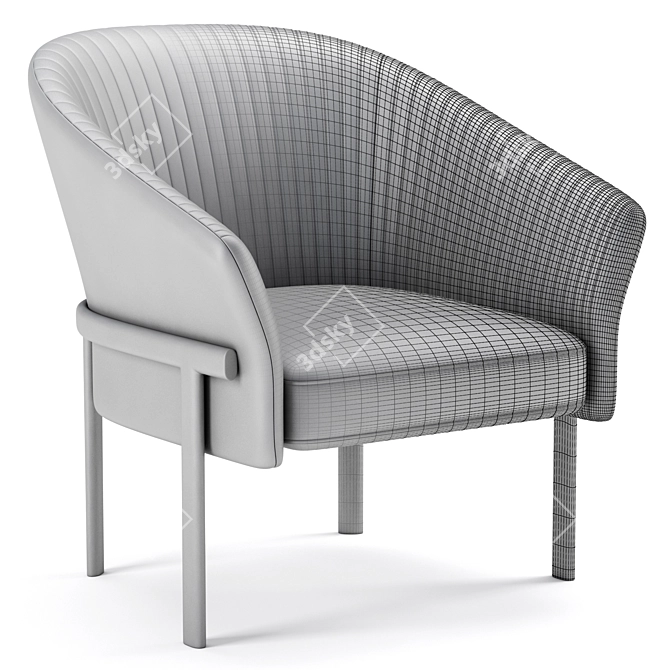 Valmy Armchair 3D Model Mesh 3D model image 6