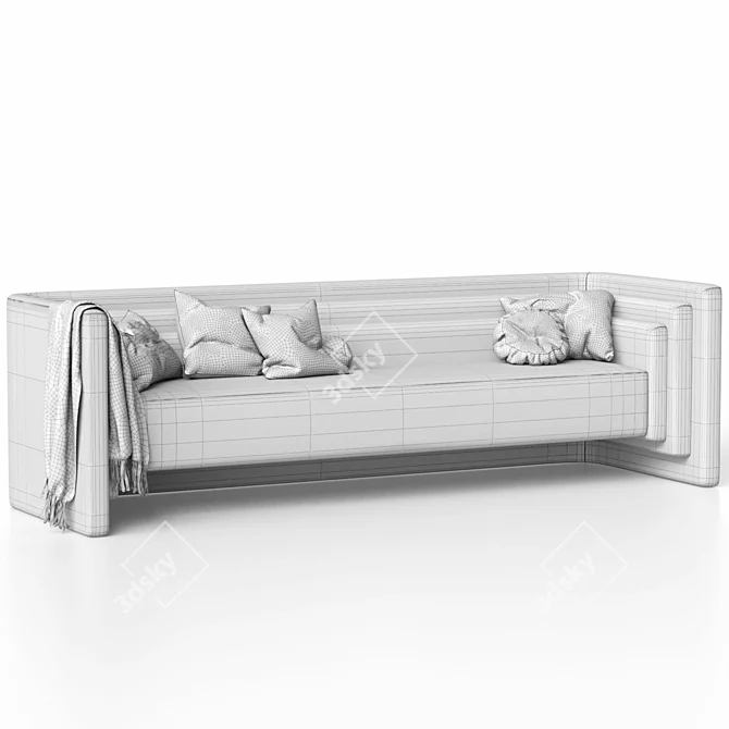 Saint-Germain Banquette by Fabrice Juan 3D model image 13