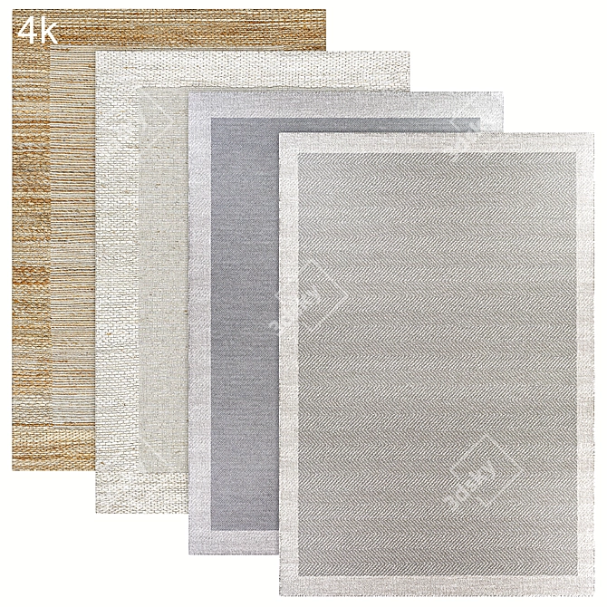 Contemporary Design 3D Rugs 3D model image 1