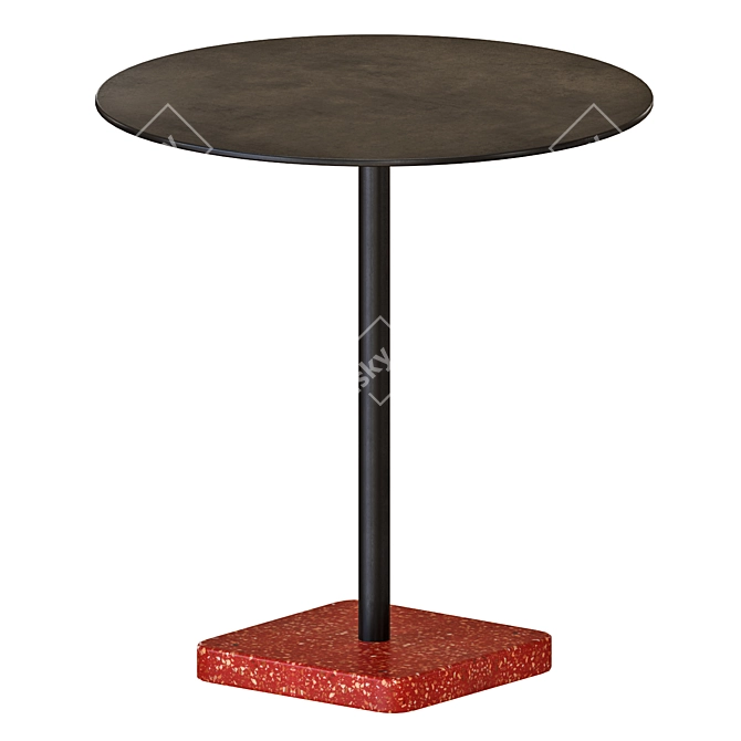 Modern Terrazzo Table 3D Model 3D model image 2