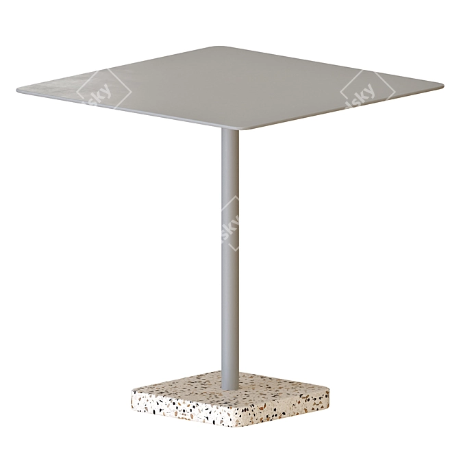 Modern Terrazzo Table 3D Model 3D model image 5