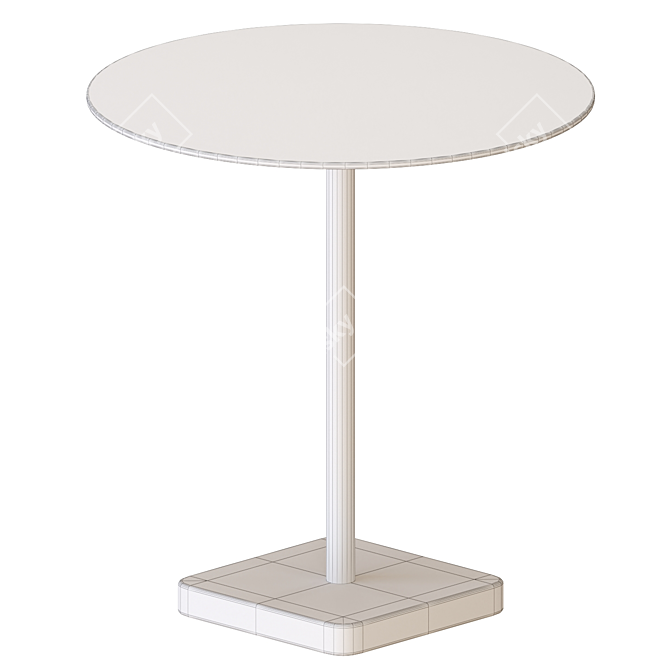 Modern Terrazzo Table 3D Model 3D model image 7