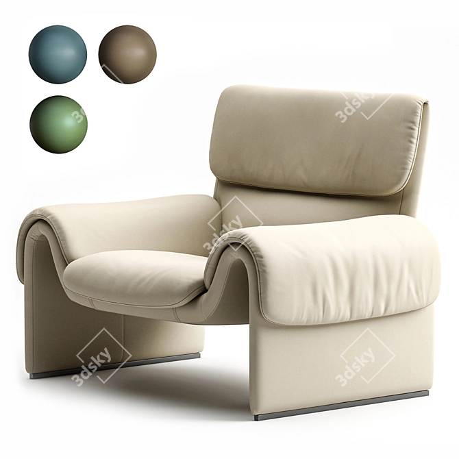 Luxury de Sede Armchair DS-2011 3D model image 8