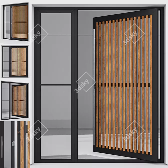 Corona Aluminum Door Model 237 3D model image 1