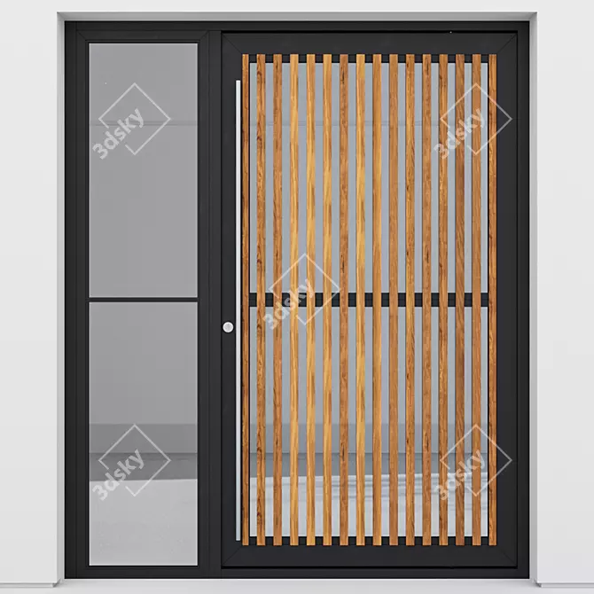 Corona Aluminum Door Model 237 3D model image 2