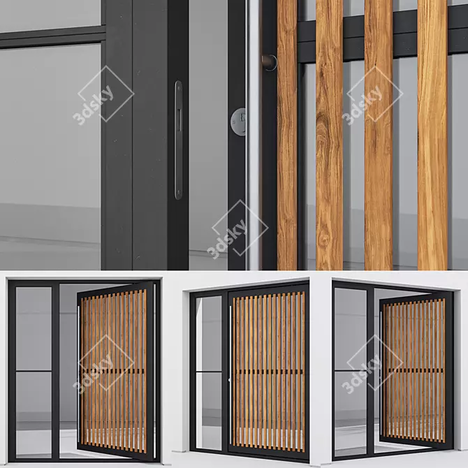 Corona Aluminum Door Model 237 3D model image 3