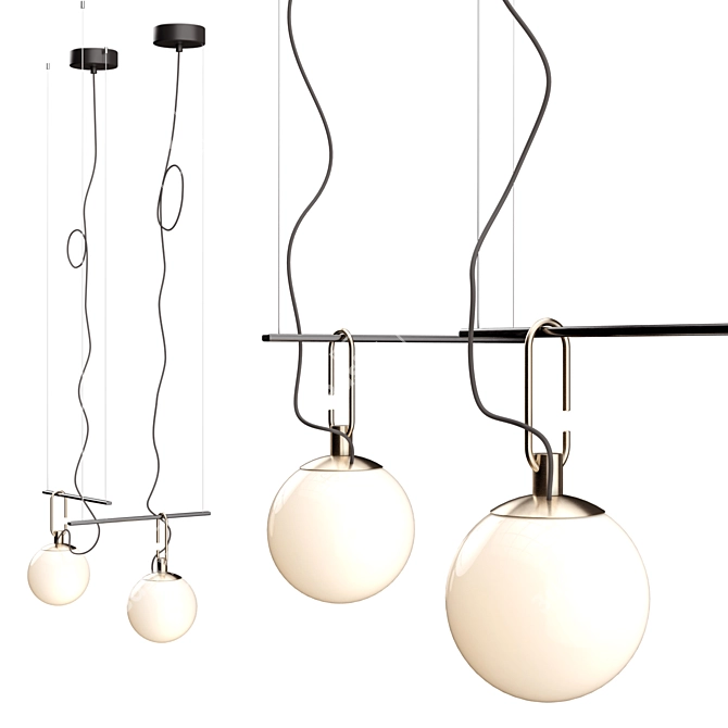 Modern NH Pendant Lamp Collection 3D model image 2