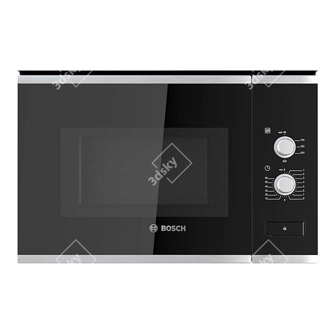 Bosch Serie 4 Built-In Microwave 3D model image 2