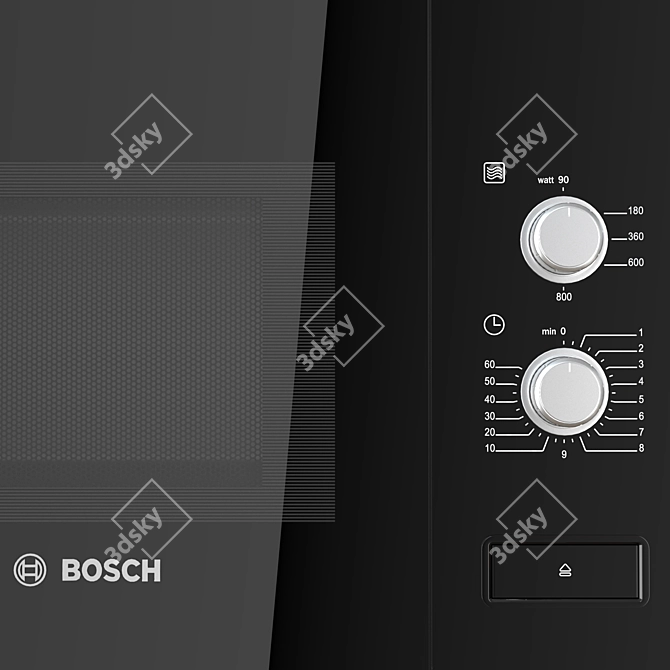 Bosch Serie 4 Built-In Microwave 3D model image 3