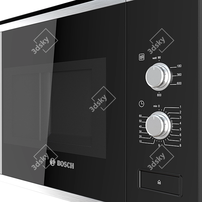 Bosch Serie 4 Built-In Microwave 3D model image 4