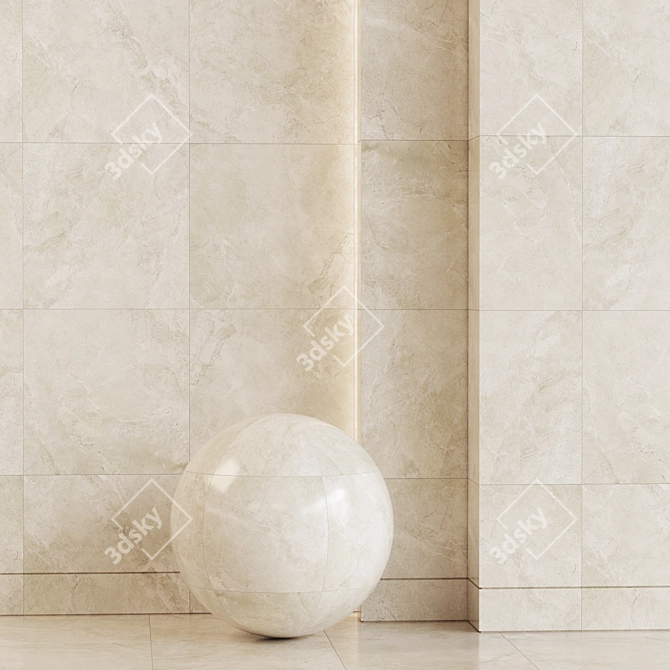 River Marble Stone Collection 3D model image 3