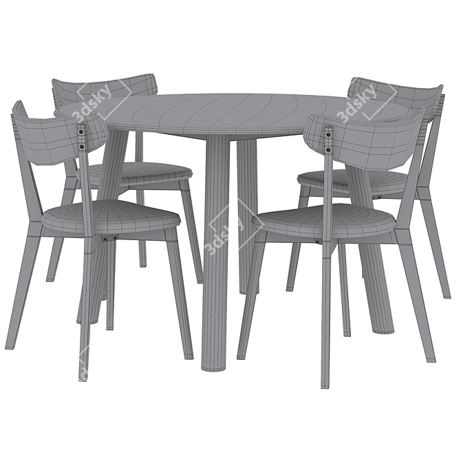 Rowico Home Taransay Dining Set 3D model image 5