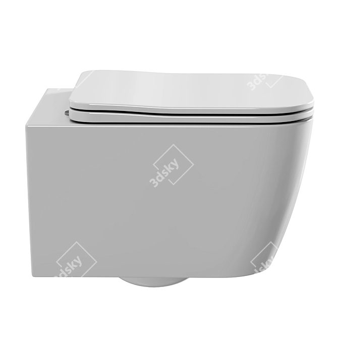 Montre Wall-Hung Toilet Set 3D model image 3