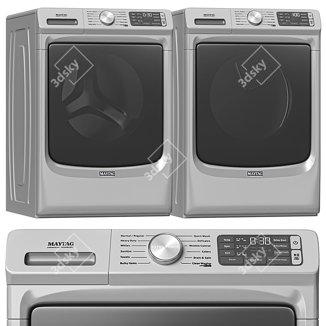 Maytag Washer and Dryer Set 3D model image 1