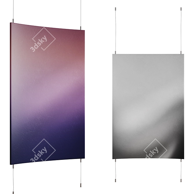 Gradient ARC Wall Panel 3D model image 1