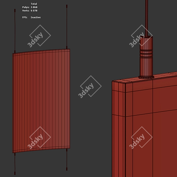 Gradient ARC Wall Panel 3D model image 9