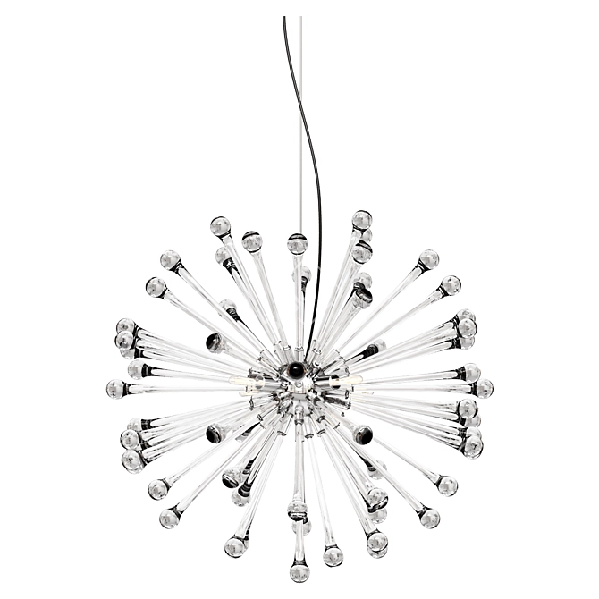 Modern Glass Pendant Light Fixture 3D model image 1