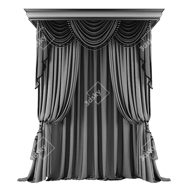 592182 Polys 604269 Verts Curtains 3D model image 2