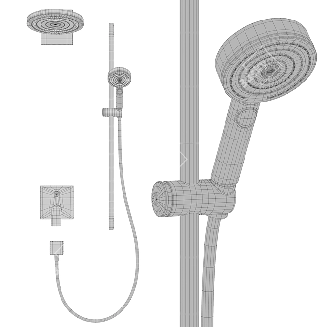 Hansgrohe Vivenis Collection Modern Faucets 3D model image 6