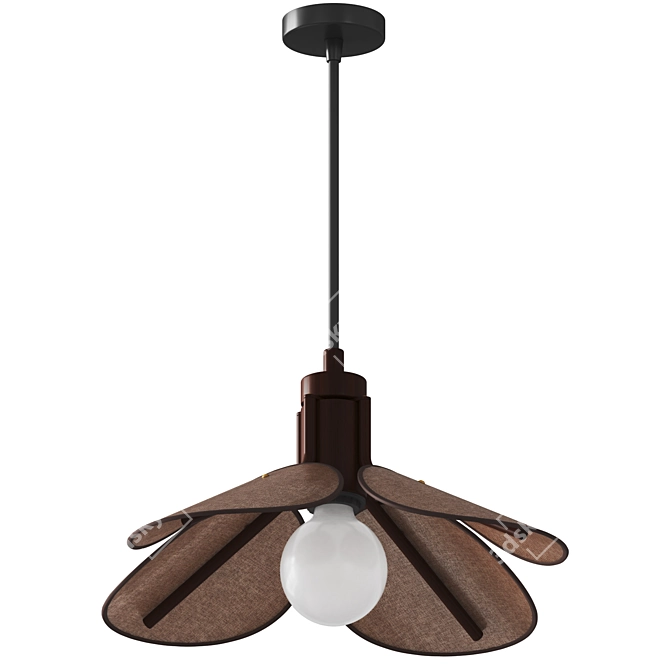 Modern Wood Pendant Light 3D model image 3