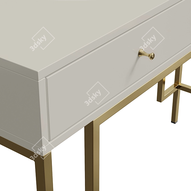 ISIDA Console Set, MDF, Brass Legs 3D model image 5