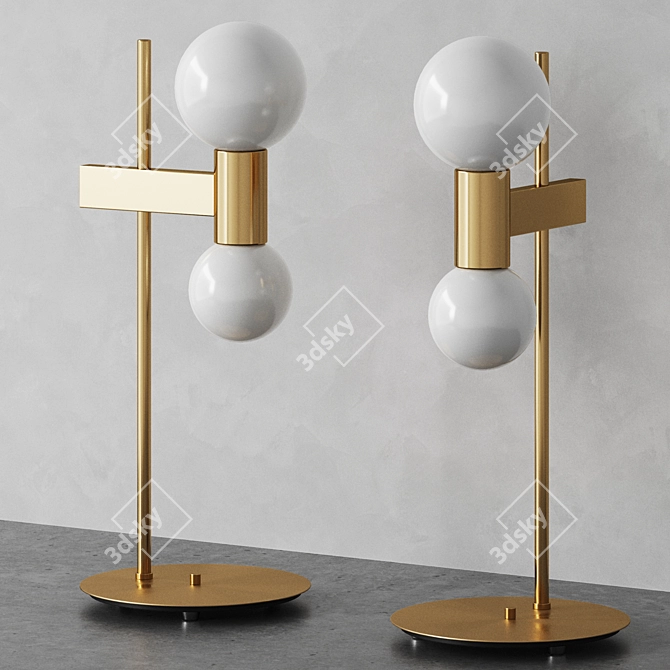 Modern Bubble Table Lamp 50cm 3D model image 6