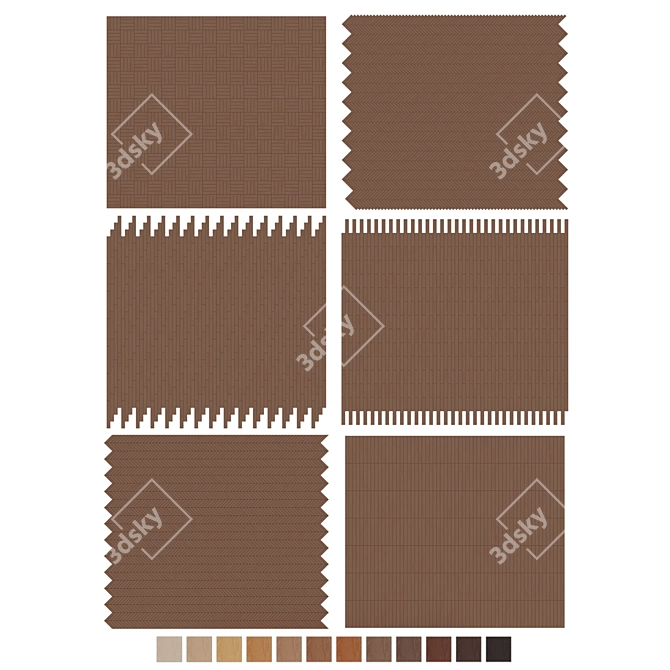 Oak Parquet 094 - Variety Collection 3D model image 7