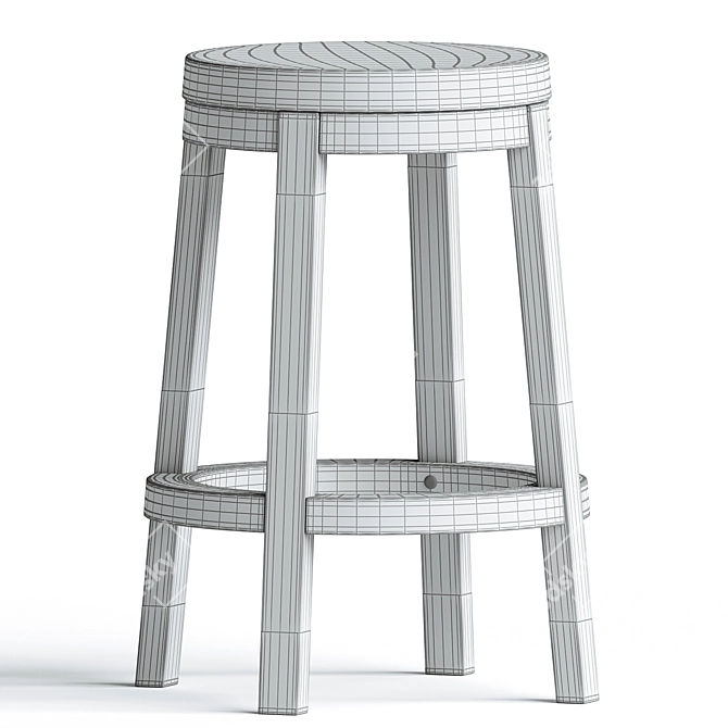 Rotating Counter Height Stool 3D model image 3