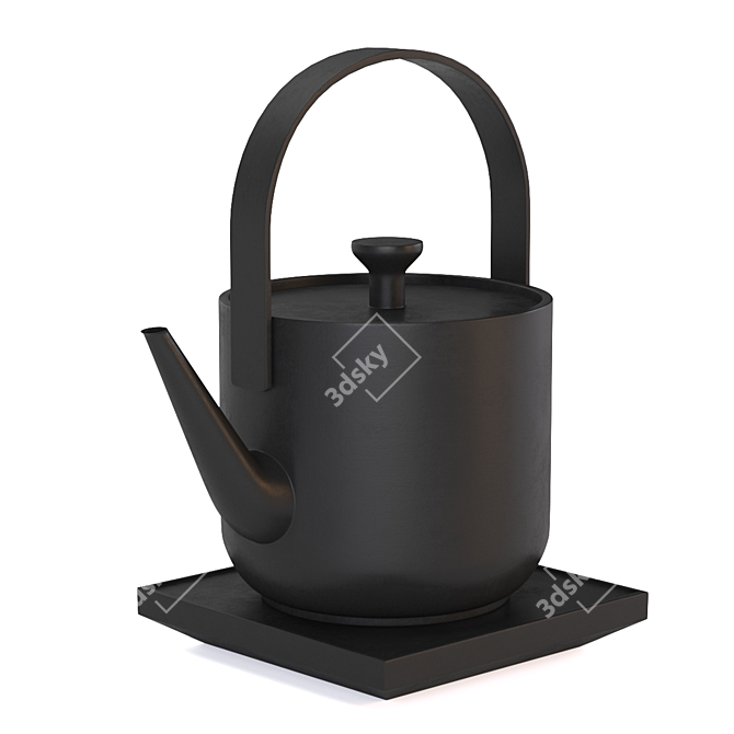 BORK K710 Black Teapot 3D 3D model image 1