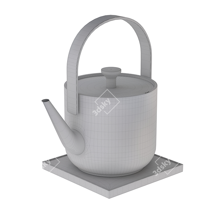 BORK K710 Black Teapot 3D 3D model image 5