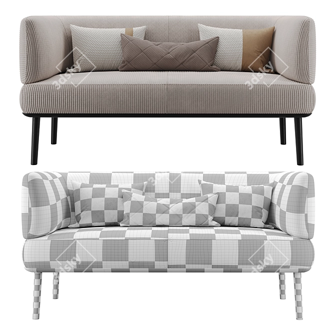 Modern Offecct Sou Sofa in Russian 3D model image 3