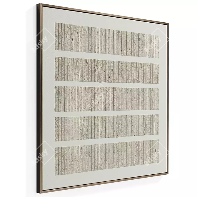 Minimalist Wabi-Sabi Wall Art 3D model image 2