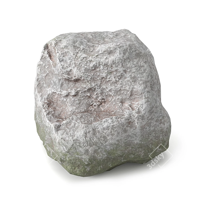 Modern Low Poly Stone Collection 3D model image 5