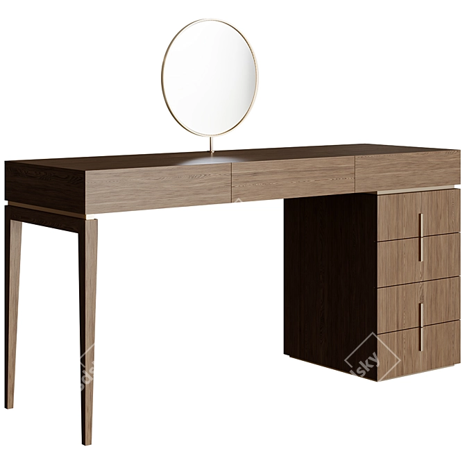 Elegant Vanity Table BELLE 3D model image 1