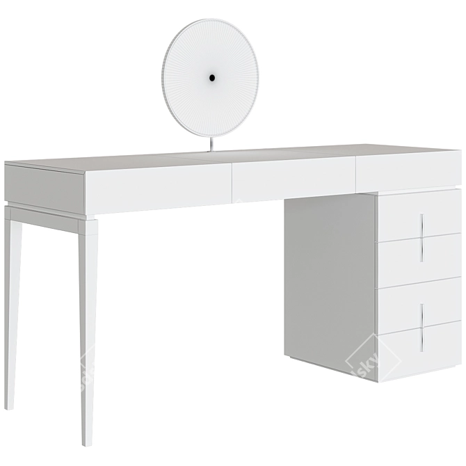 Elegant Vanity Table BELLE 3D model image 3