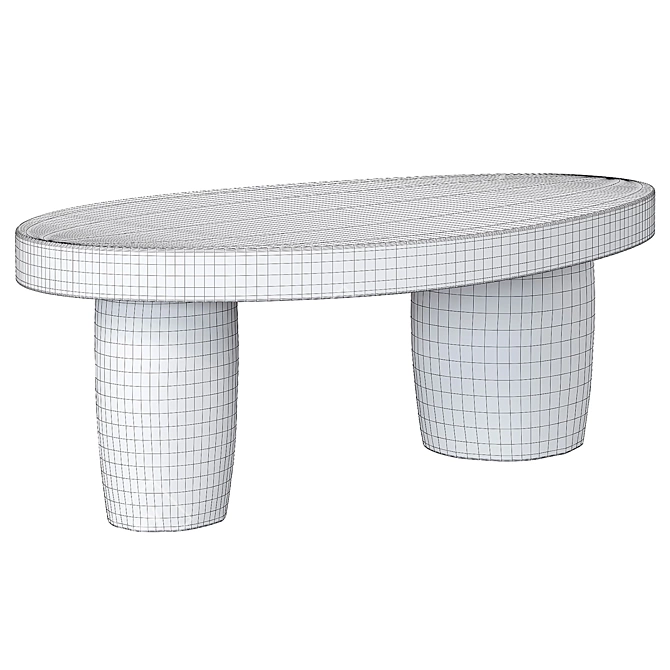 Bernhardt Loft Arlo Modern Coffee Table 3D model image 3