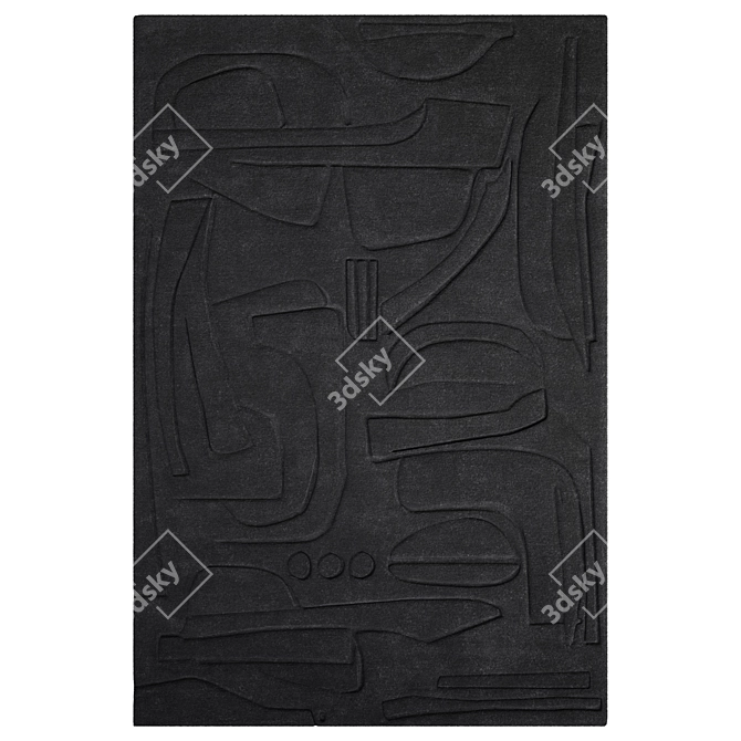 Modern Rug Design By Risbourg 3D model image 1