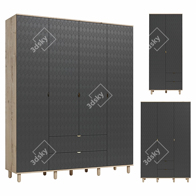 Tedjons Leaf Wardrobe Set 3D model image 3