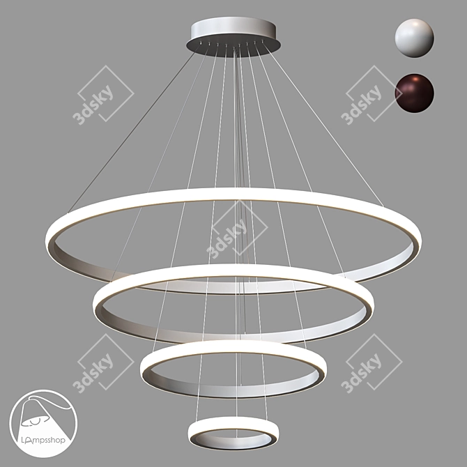 Lampsshop.ru Chandelier Light Ring D 3D model image 1