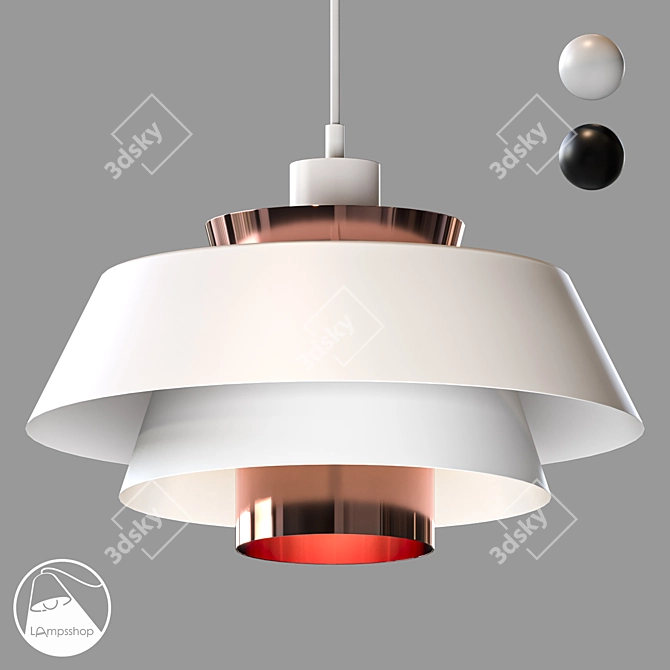 PDL2349 Pendant Helmet Double - Lighting Solution 3D model image 1