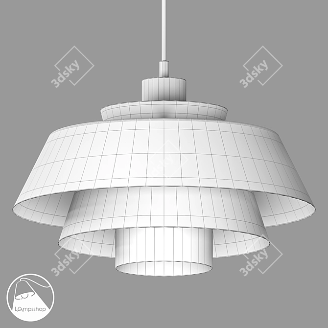 PDL2349 Pendant Helmet Double - Lighting Solution 3D model image 2