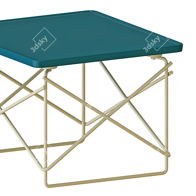 Eames Wire Base Low Table, Stylish 3D Model 3D model image 2