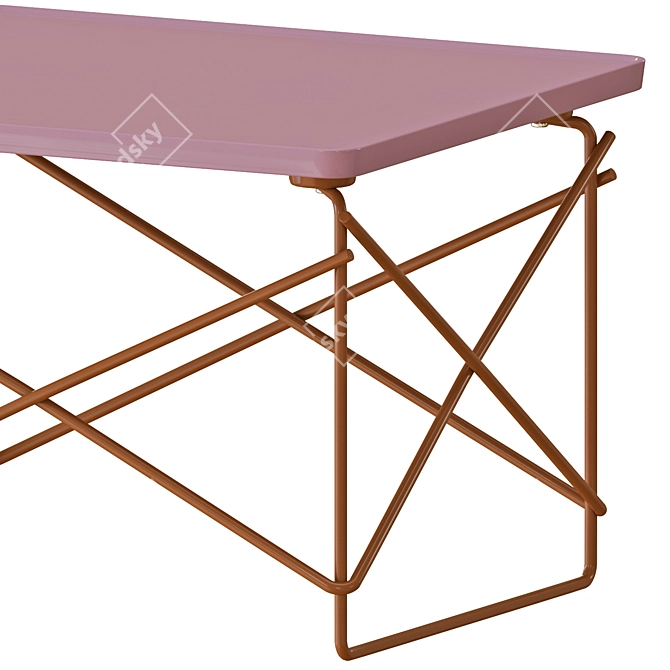 Eames Wire Base Low Table, Stylish 3D Model 3D model image 3