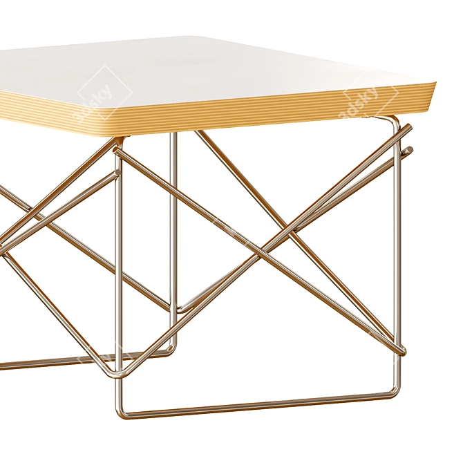 Eames Wire Base Low Table, Stylish 3D Model 3D model image 4