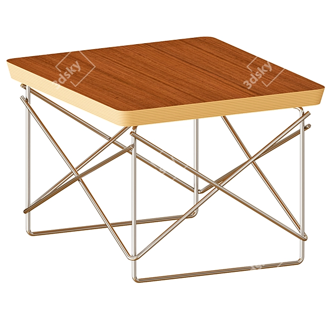 Eames Wire Base Low Table, Stylish 3D Model 3D model image 5