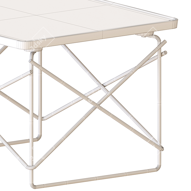 Eames Wire Base Low Table, Stylish 3D Model 3D model image 7